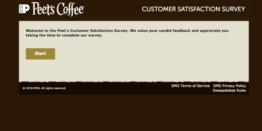 Peet s Customer Satisfaction Survey