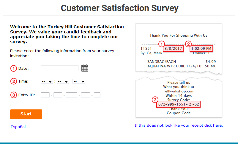 Turkey Hill Customer Satisfaction Survey Welcome