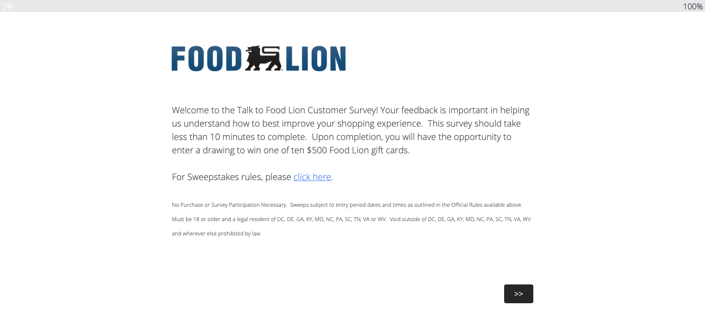 Food Lion Survey