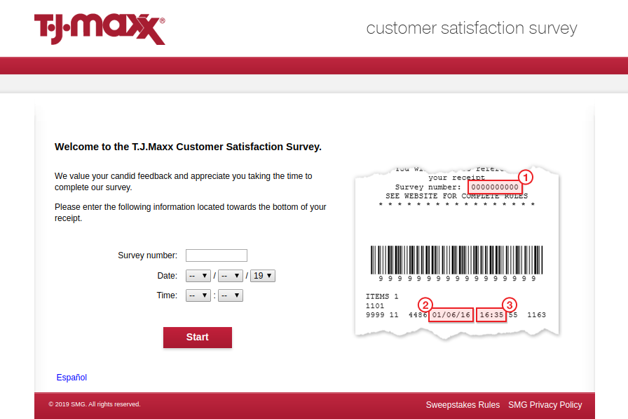 T J Maxx Customer Satisfaction Survey