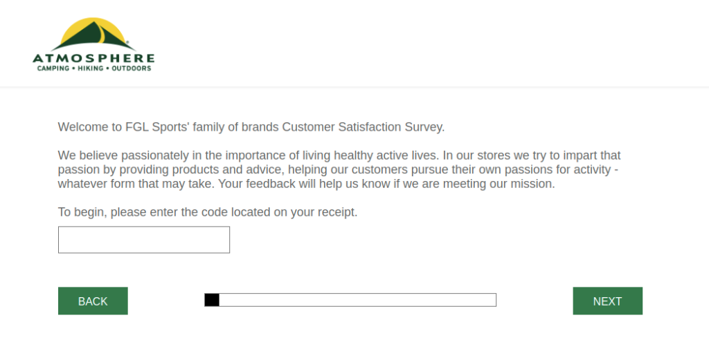 Atmosphere Customer Survey