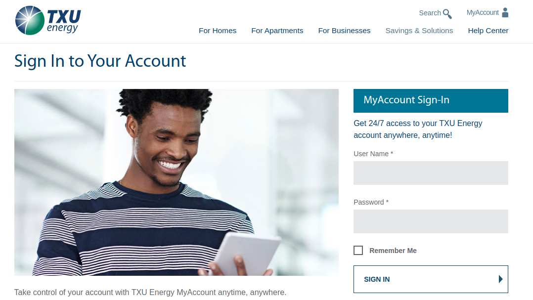 TXU Energy Login