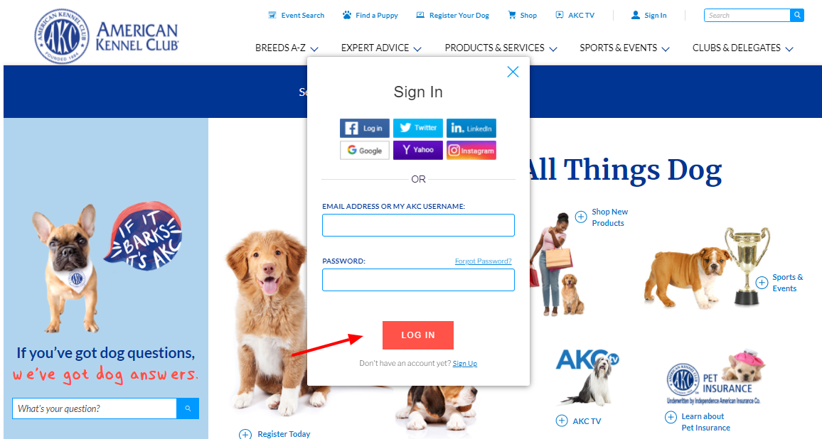 American Kennel Club Login