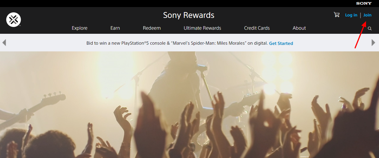 Sony Rewards Join