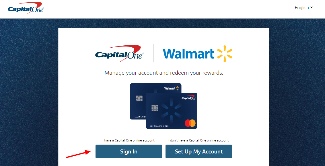 walmart card login