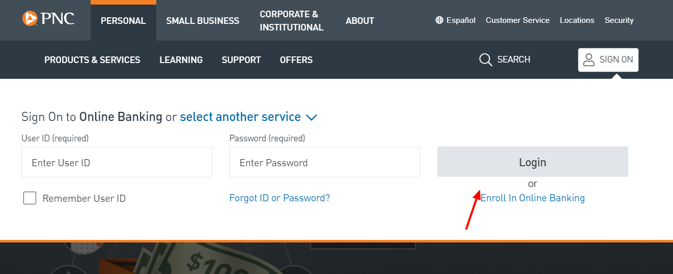 pnc bank login