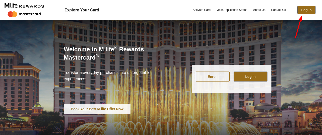 m life rewards mastercard login