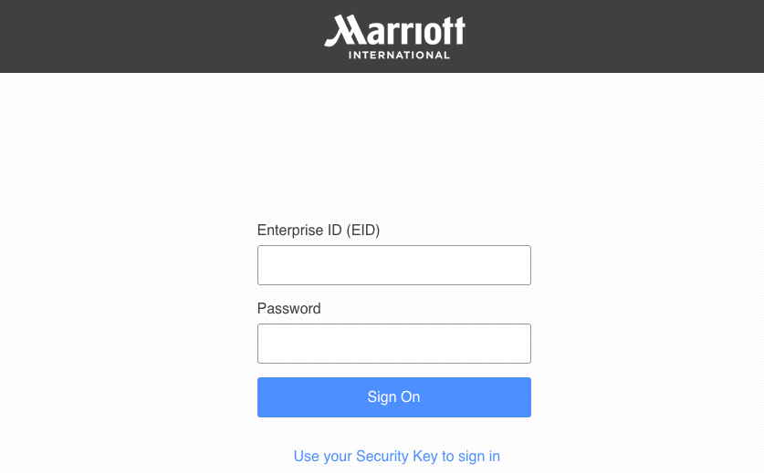 marriott employee login