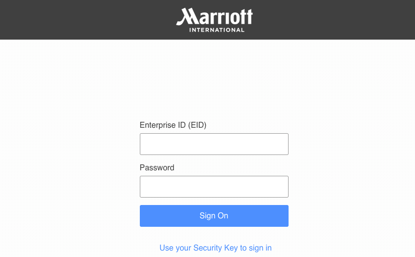 Access to your Marriott Employee Account